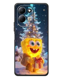 Чехол для Xiaomi Redmi 17 с картинкой «Рождественский Спанч Боб»