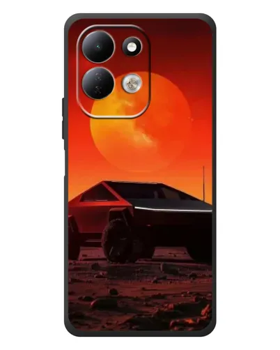 Чехол для Xiaomi Redmi 17 с картинкой «Cybertruck на Марсе»
