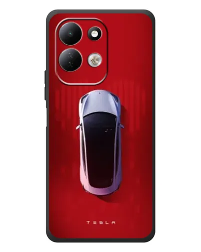 Чехол для Xiaomi Redmi 17 с картинкой «Tesla Top View»