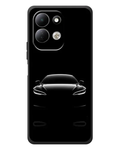 Чехол для Xiaomi Redmi 17 с картинкой «Силуэт Tesla Night»