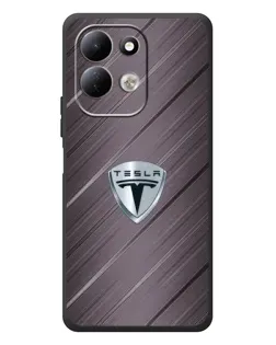 Чехол для Xiaomi Redmi 17 с картинкой «Металлическая текстура Tesla»