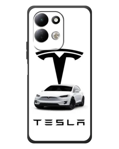 Чехол для Xiaomi Redmi 17 с картинкой «Tesla White Style»