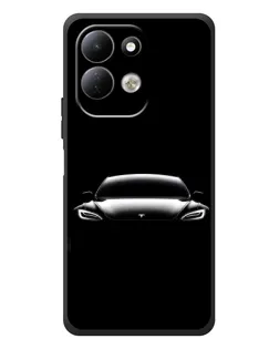 Чехол для Xiaomi Redmi 17 с картинкой «Фары Tesla Night»