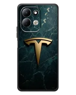 Чехол для Xiaomi Redmi 17 с картинкой «Мраморная Tesla Gold»