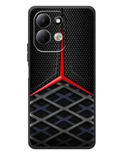 Чехол для Xiaomi Redmi 17 с картинкой «Mercedes Carbon Grid»