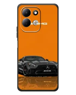 Чехол для Xiaomi Redmi 17 с картинкой «Оранжевый Mercedes AMG»