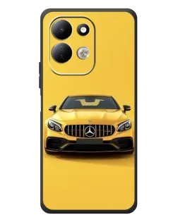 Чехол для Xiaomi Redmi 17 с картинкой «Желтый Mercedes GT»