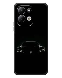 Чехол для Xiaomi Redmi 17 с картинкой «Mercedes — силуэт авто» Чехол для Xiaomi Redmi 17 с картинкой «Mercedes — силуэт авто»