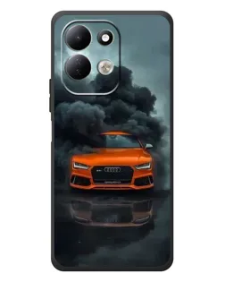 Чехол для Xiaomi Redmi 17 с картинкой «Audi в облаках дыма»