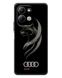 Чехол для Xiaomi Redmi 17 с картинкой «Графика — пантера и Audi»
