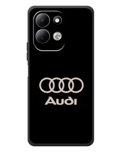 Чехол для Xiaomi Redmi 17 с картинкой «Audi — золотой логотип»