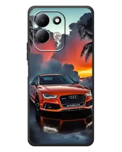 Чехол для Xiaomi Redmi 17 с картинкой «Audi — закат»