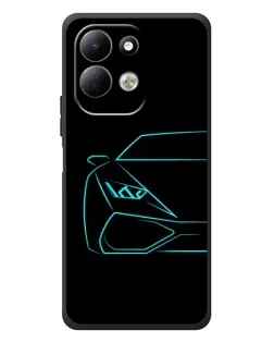 Чохол для Xiaomi Redmi 17 з картинкою «Блакитний силует Lamborghini» Чохол для Xiaomi Redmi 17 з картинкою «Блакитний силует Lamborghini»