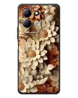 Чехол для Xiaomi Redmi 17 с картинкой «Бежевый флористический декор» Чехол для Xiaomi Redmi 17 с картинкой «Бежевый флористический декор»