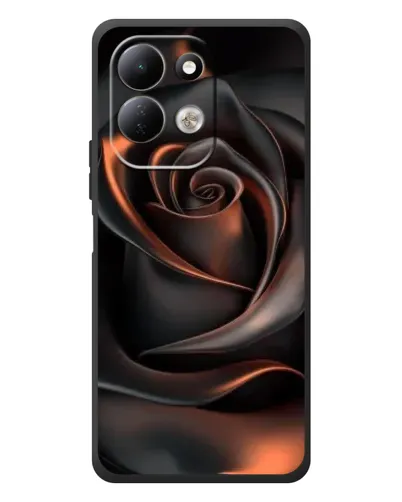 Чехол для Xiaomi Redmi 17 с картинкой «Шелковая черная роза»