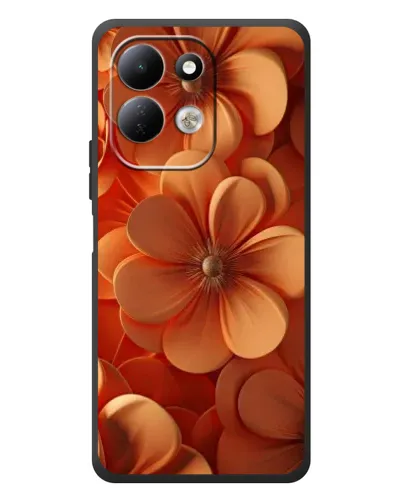 Чехол для Xiaomi Redmi 17 с картинкой «Оранжевый макро цветок»