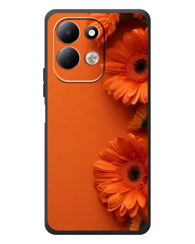 Чехол для Xiaomi Redmi 17 с картинкой «Оранжевые герберы»