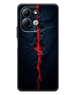 Чехол для Xiaomi Redmi 17 с картинкой «Kрасная лавовая трещина»