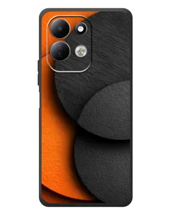 Чехол для Xiaomi Redmi 17 с картинкой «Геометрия оранжевых кругов»