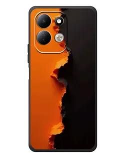 Чехол для Xiaomi Redmi 17 с картинкой «Оранжевый разлом»