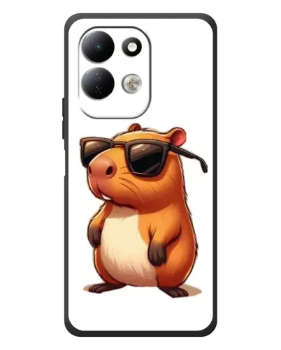 Чехол для Xiaomi Redmi 17 с картинкой «Капибара в очках» Чехол для Xiaomi Redmi 17 с картинкой «Капибара в очках»