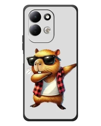 Чехол для Xiaomi Redmi 17 с картинкой «Капибара рэпер даб» Чехол для Xiaomi Redmi 17 с картинкой «Капибара рэпер даб»