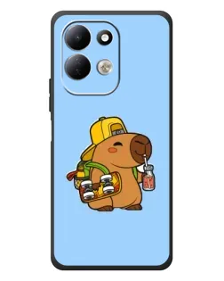 Чехол для Xiaomi Redmi 17 с картинкой «Капибара на скейте»