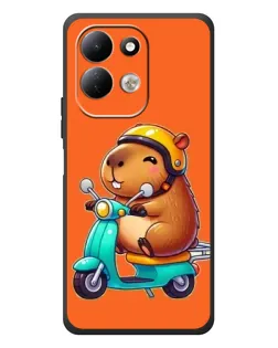 Чехол для Xiaomi Redmi 17 с картинкой «Капибара на скутере»