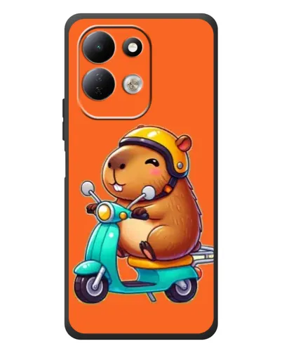 Чехол для Xiaomi Redmi 17 с картинкой «Капибара на скутере» Чехол для Xiaomi Redmi 17 с картинкой «Капибара на скутере»