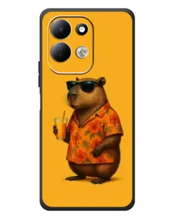 Чехол для Xiaomi Redmi 17 с картинкой «Капибара на отдыхе»