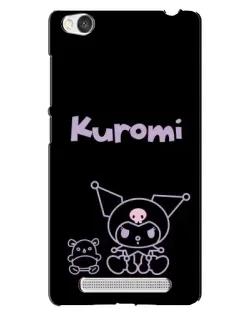 Чохол для Xiaomi Redmi 4A з картинкою «Kuromi — чорний мінімалізм»