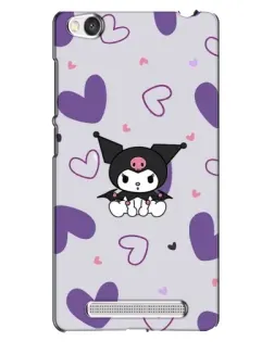 Чехол для Xiaomi Redmi 4A с картинкой «Kuromi и лавандовые сердца»