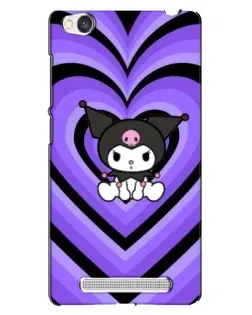 Чехол для Xiaomi Redmi 4A с картинкой «Kuromi и фиолетовые сердца»