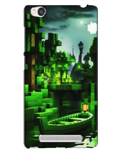 Чехол для Xiaomi Redmi 4A с картинкой «Minecraft лесной пейзаж»