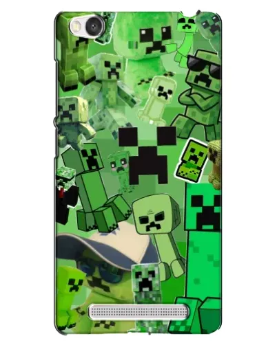 Чехол для Xiaomi Redmi 4A с картинкой «Криперы Minecraft»