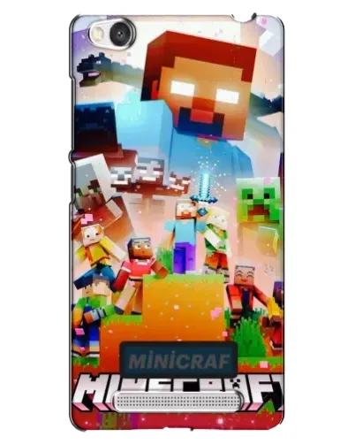 Чехол для Xiaomi Redmi 4A с картинкой «Minecraft герои игры»