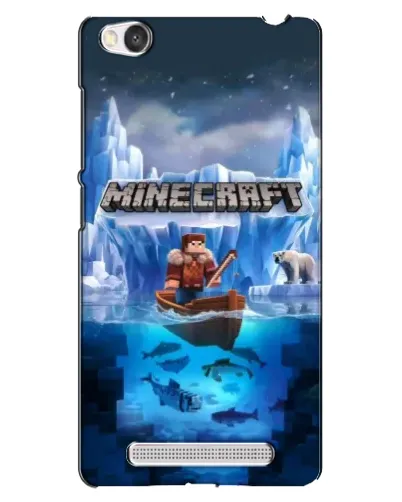 Чехол для Xiaomi Redmi 4A с картинкой «Minecraft ледяной мир»