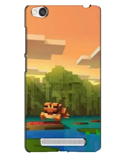 Чехол для Xiaomi Redmi 4A с картинкой «Майнкрафт закат солнца»
