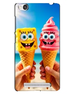 Чехол для Xiaomi Redmi 4A с картинкой «Спанч Боб мороженое»