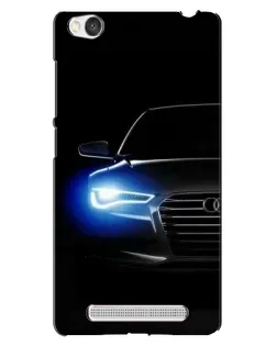 Чохол для Xiaomi Redmi 4A з картинкою «Неоновий погляд Audi»