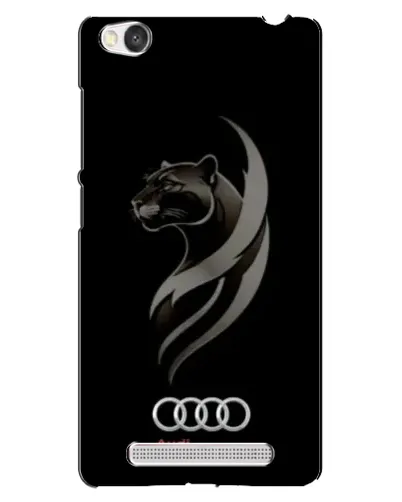 Чехол для Xiaomi Redmi 4A с картинкой «Графика — пантера и Audi»