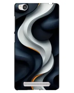 Чохол для Xiaomi Redmi 4A з картинкою «Об'ємні чорно-білі стрічки»