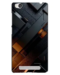 Чехол для Xiaomi Redmi 4A с картинкой «Черные геометрические блоки» Чехол для Xiaomi Redmi 4A с картинкой «Черные геометрические блоки»