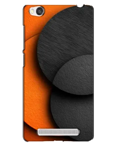 Чехол для Xiaomi Redmi 4A с картинкой «Геометрия оранжевых кругов»