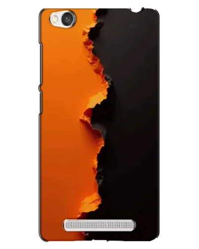 Чехол для Xiaomi Redmi 4A с картинкой «Оранжевый разлом»