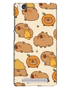 Чохол для Xiaomi Redmi 4A з картинкою «Капібари з апельсинами»