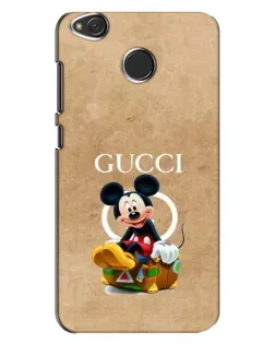 Чехол для Xiaomi Redmi 4X с картинкой «Микки Маус Gucci — крафт» Чехол для Xiaomi Redmi 4X с картинкой «Микки Маус Gucci — крафт»