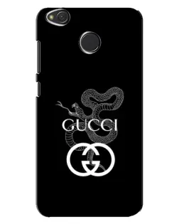 Чехол для Xiaomi Redmi 4X с картинкой «Gucci — серебряная змея» Чехол для Xiaomi Redmi 4X с картинкой «Gucci — серебряная змея»