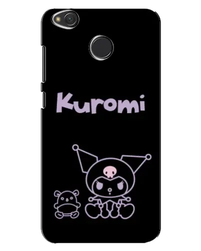 Чехол для Xiaomi Redmi 4X с картинкой «Kuromi — черный минимализм»