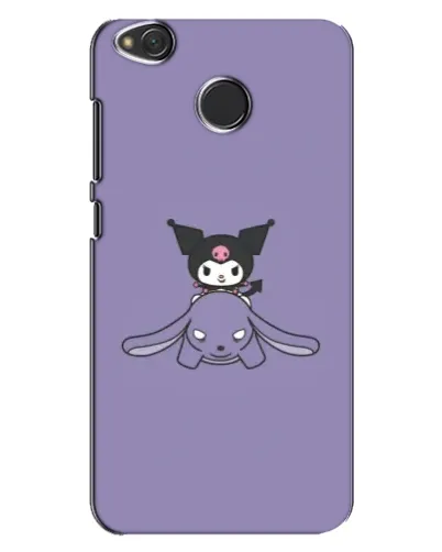Чехол для Xiaomi Redmi 4X с картинкой «Kuromi на лиловом фоне»